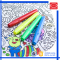 Wholesale rainbow colors high quality fabric medium kid toy marker